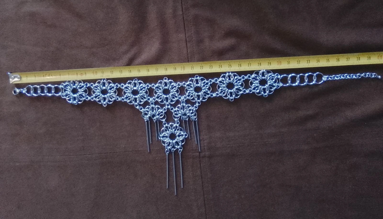 Colar choker decote chainmail celta – photo 5